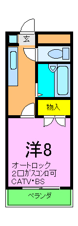 エレガンス21の間取り