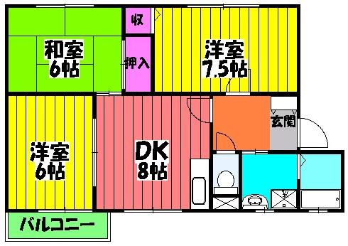 パークコートDの間取り
