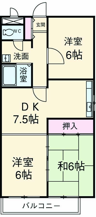 プラムタウンイマイの間取り