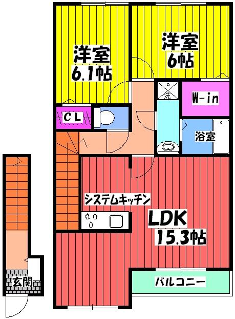 シャインメゾンⅠ番館の間取り