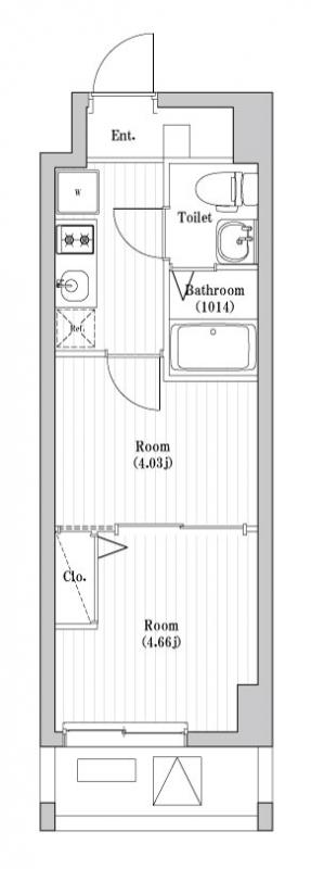 アーバハイツ六町2号館・405号室の間取り