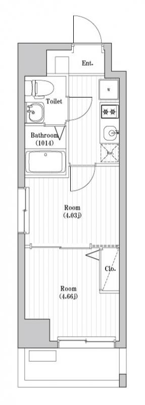 アーバハイツ六町2号館・306号室の間取り