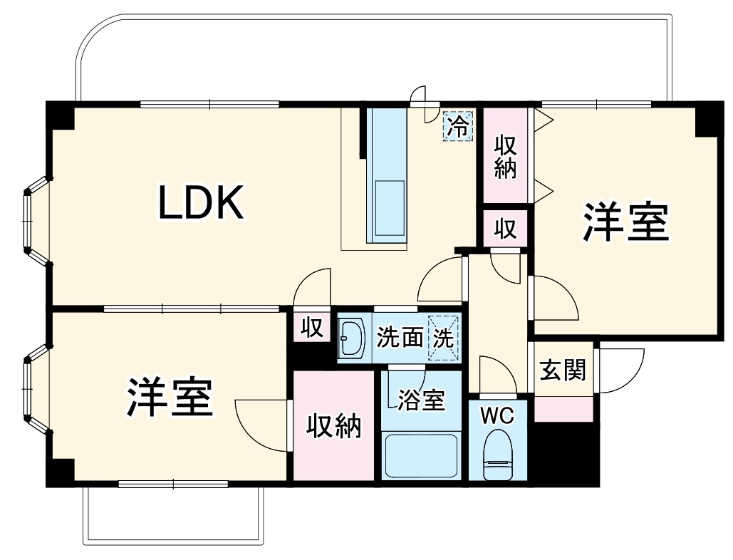 パルテ湘南の間取り