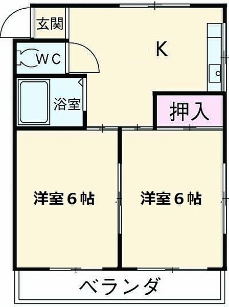 シルクハイツBの間取り
