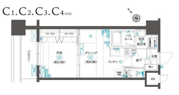 フェニックスヨコハマスクエアの間取り
