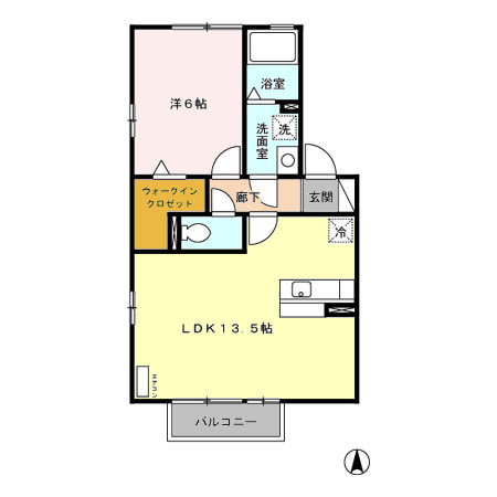 ツイトローネ Bの間取り