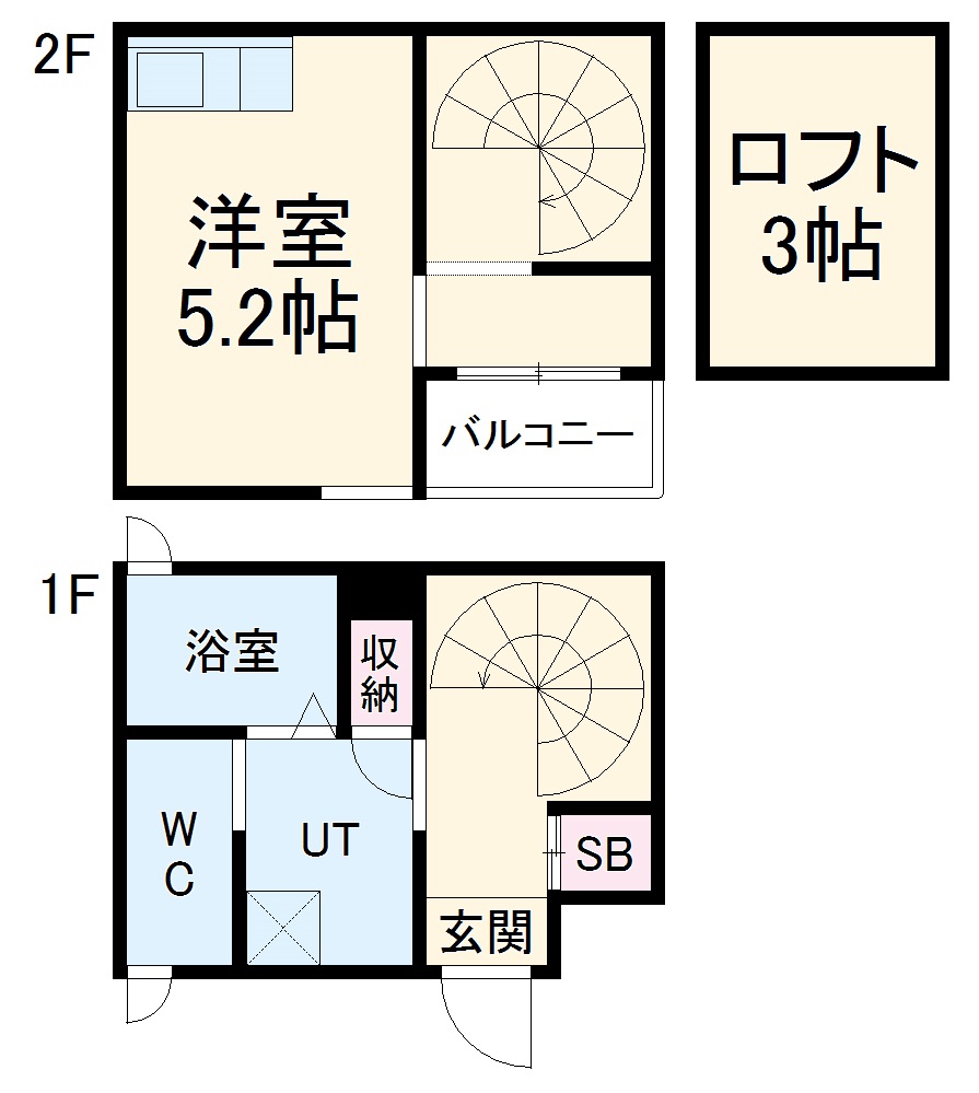 アヴェニールミズキの間取り