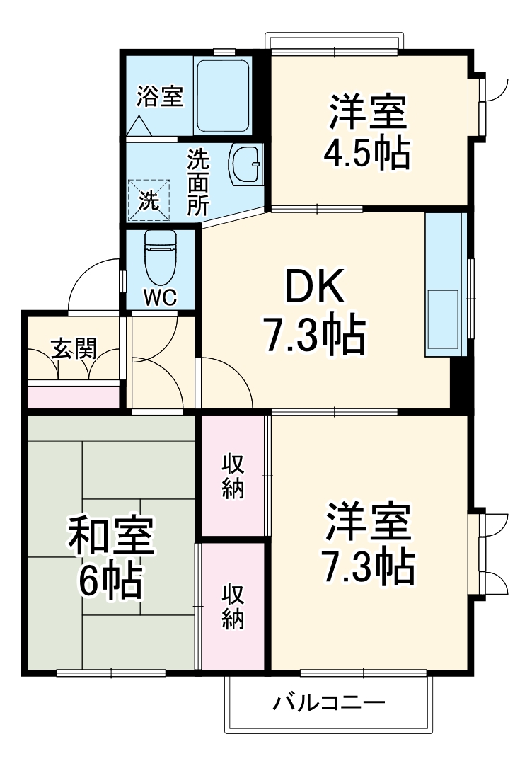 コートヒルズの間取り