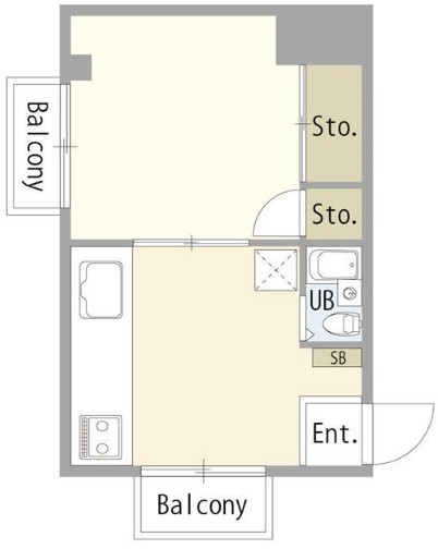 大口仲町ハイツの間取り