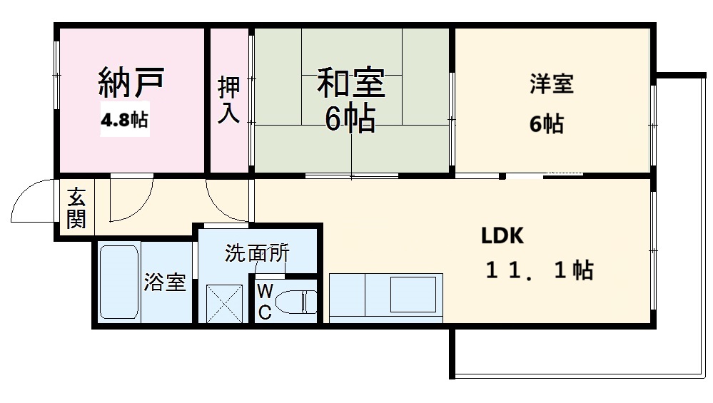 丸萬ビルの間取り
