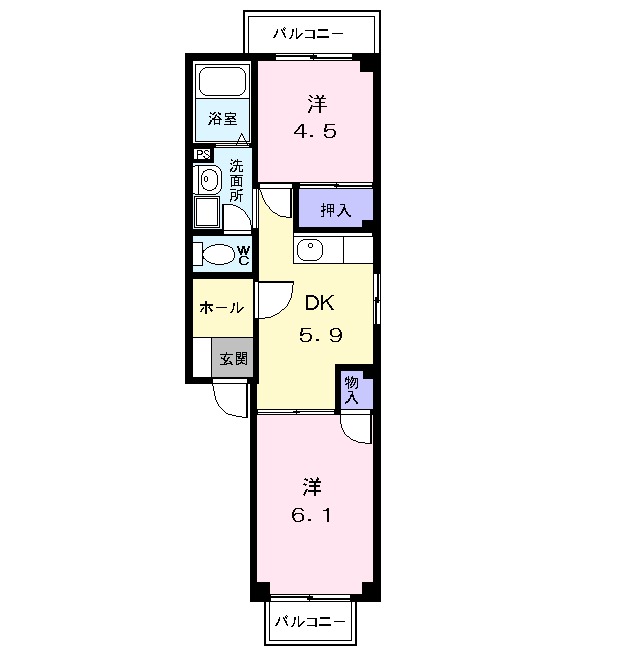 アーバンプラザの間取り