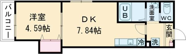 AJ高砂Ⅲの間取り