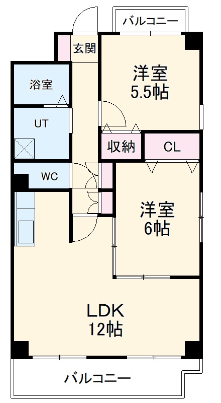 エステート良和 N棟 の間取り
