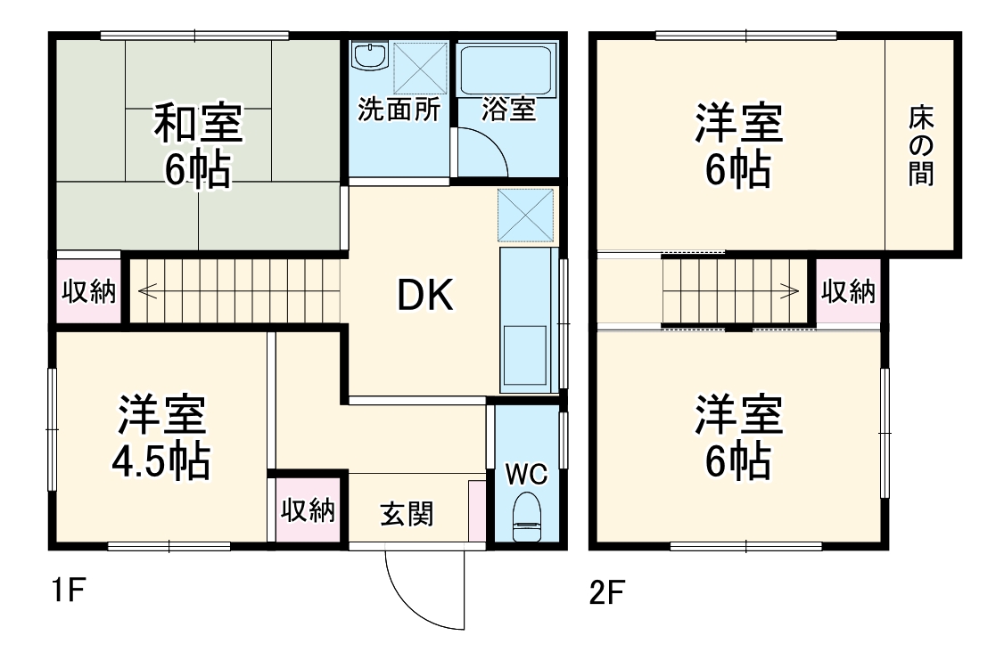 岡部町三輪戸建の間取り