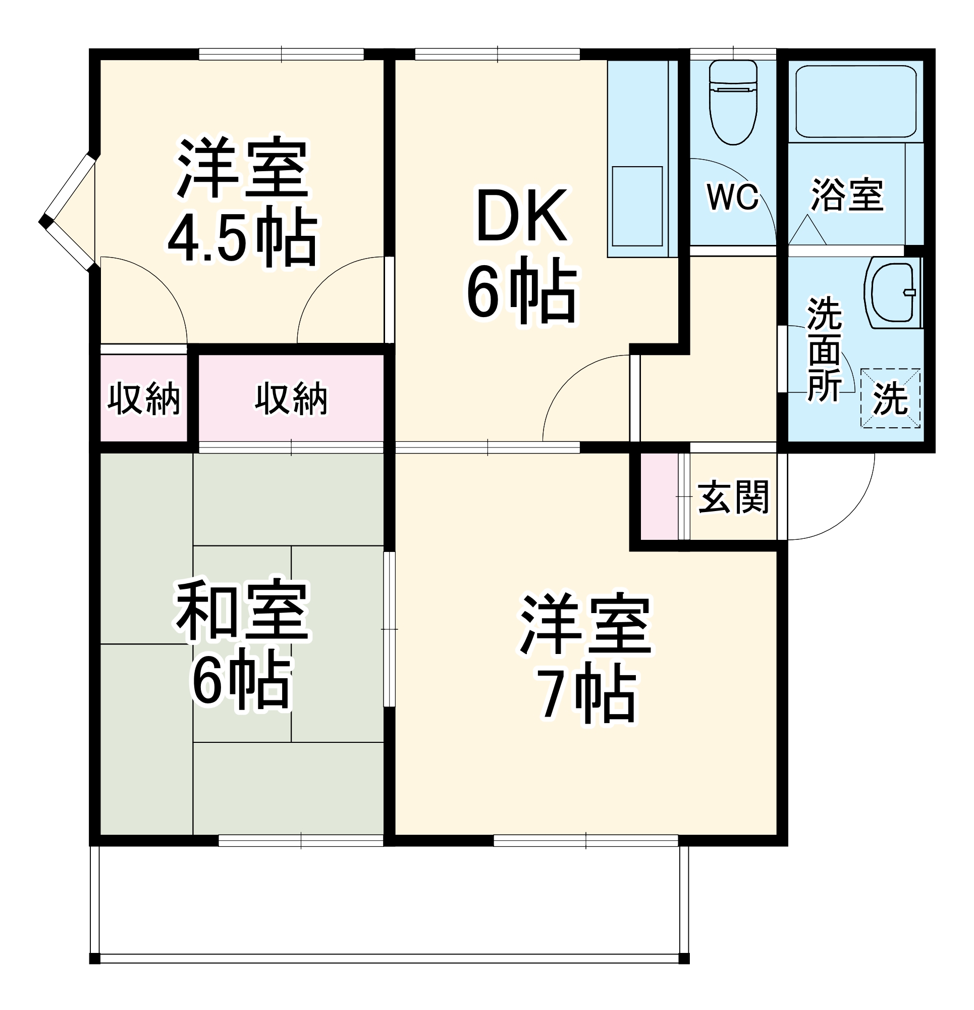 フレグランセBの間取り