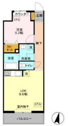 エキスポコンフォート　Ⅱの間取り