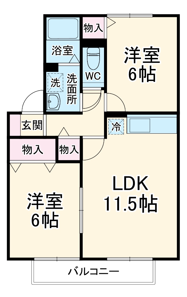 サンク・クレール ABCの間取り