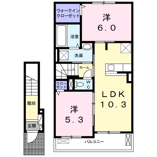 シュライン ガーデン Ⅰの間取り