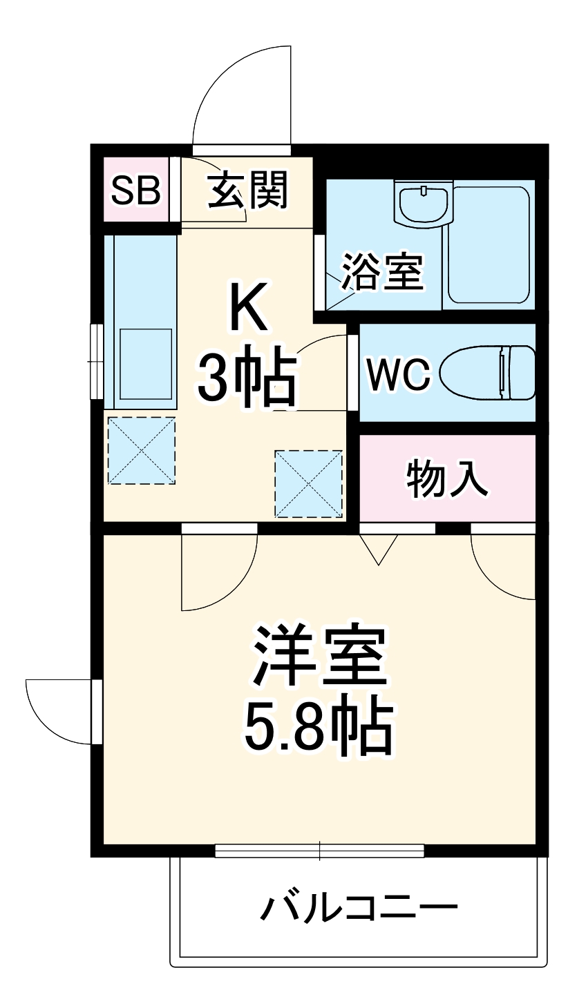 フェリークS.Kの間取り