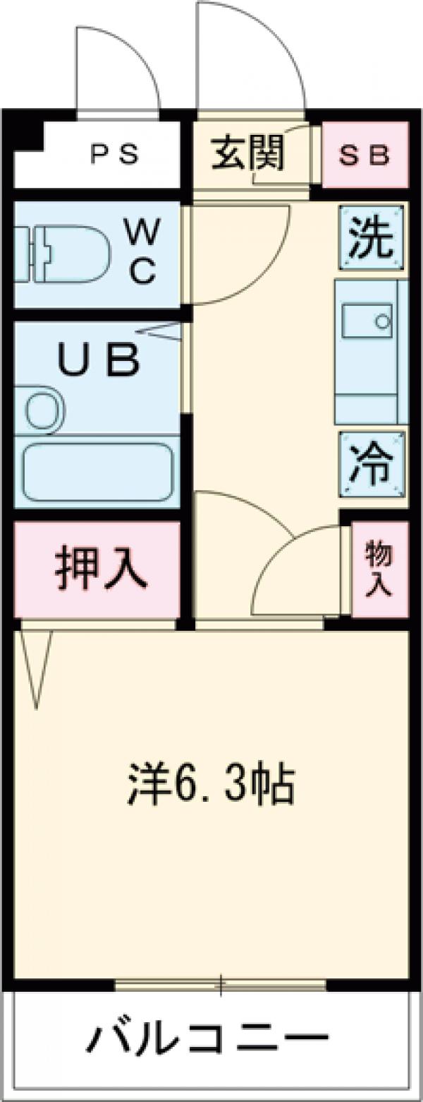 プログレスコート弐番館・103号室の間取り