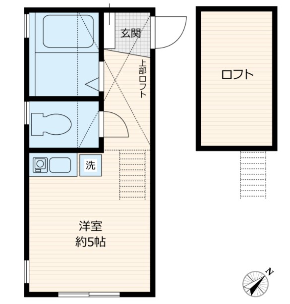 ヒルズ横浜岸谷の間取り