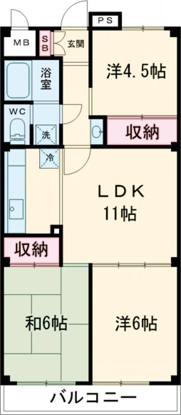 バードランド小金井の間取り