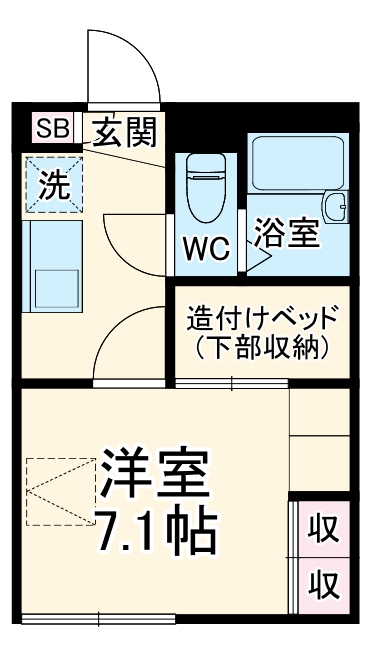 レオパレスエムワンの間取り