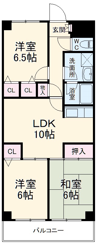 コスモポート草加の間取り