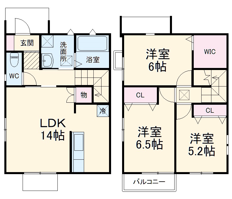 カーサソレイユの間取り