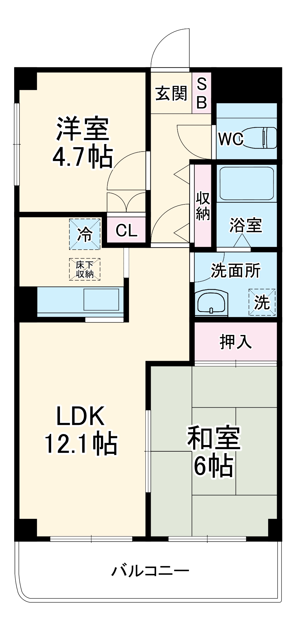 ライリッヒ・フーガの間取り