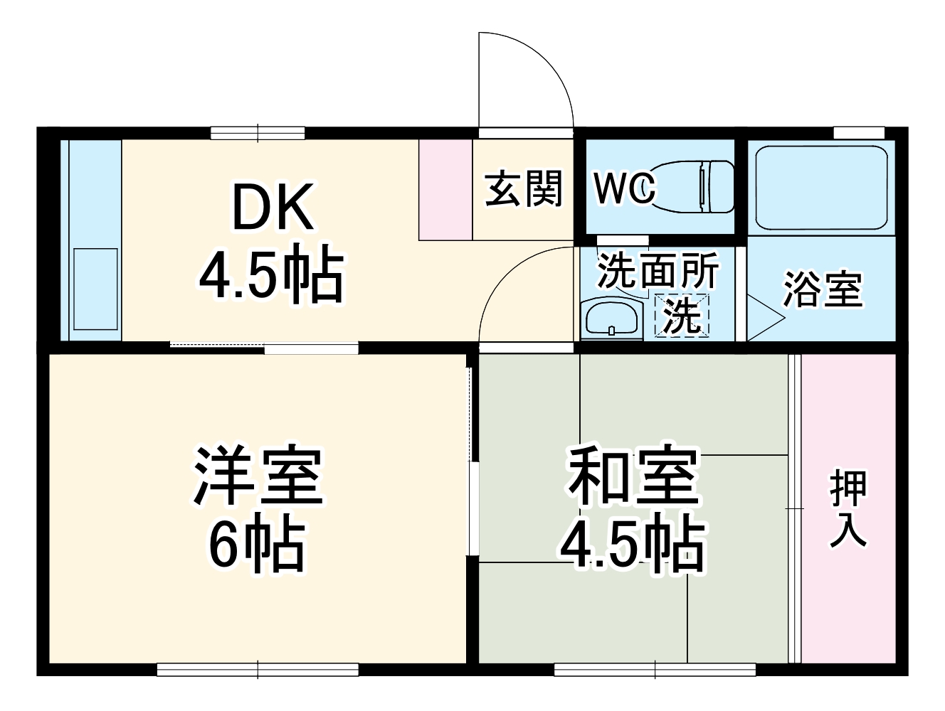 ハイム萩の間取り