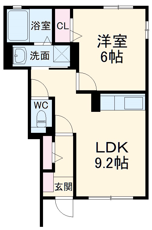 リレア学園南の間取り