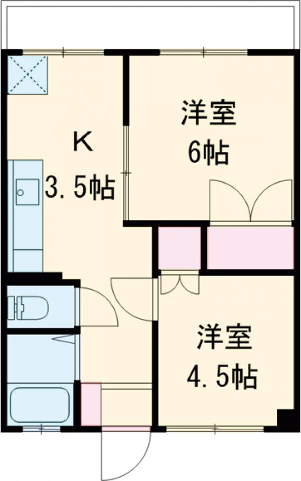 池第一コーポの間取り