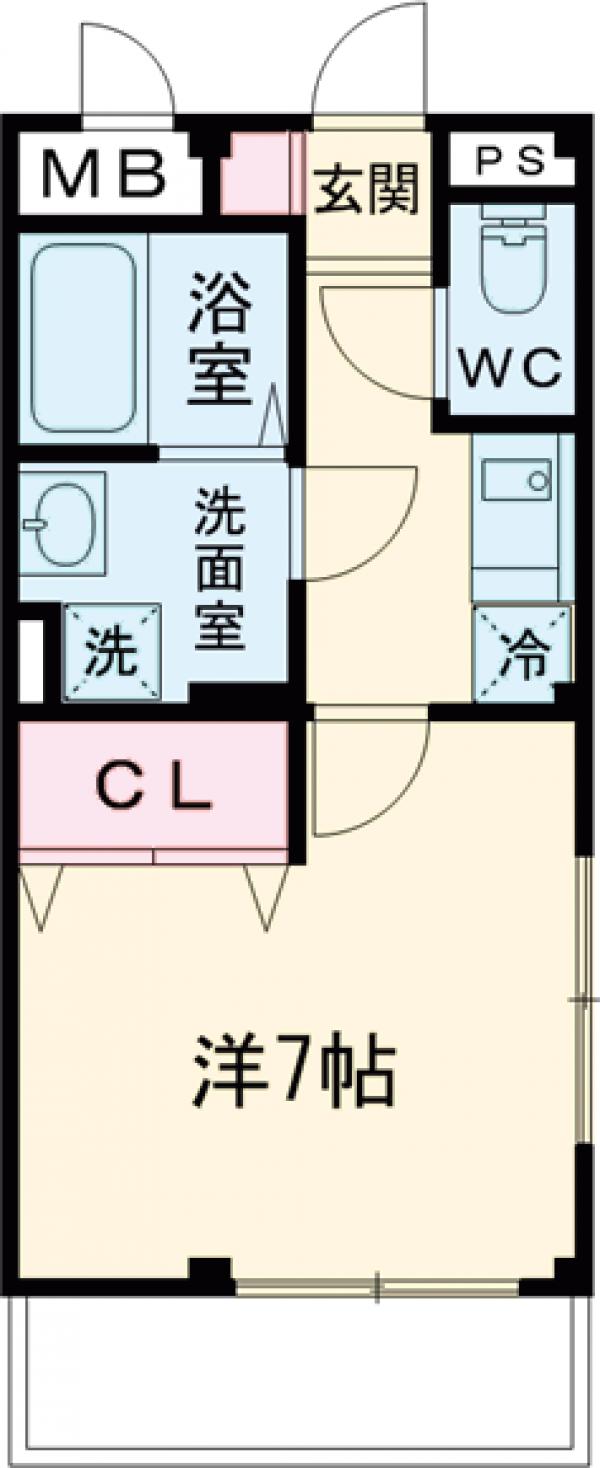 プレミールWADAの間取り