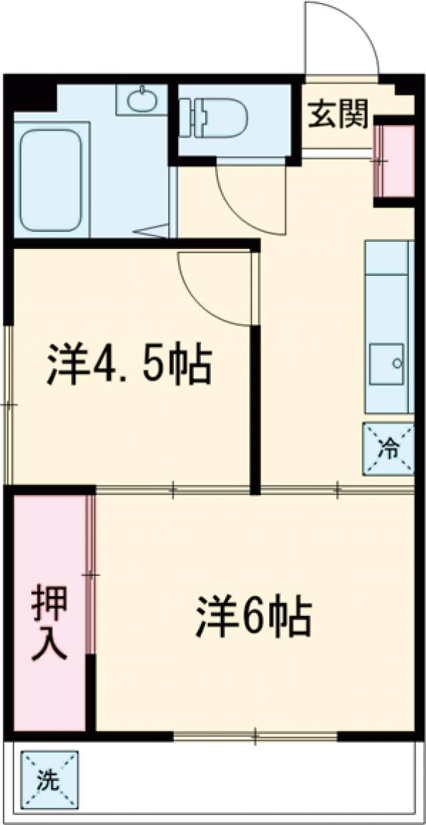 フロール氷川台の間取り