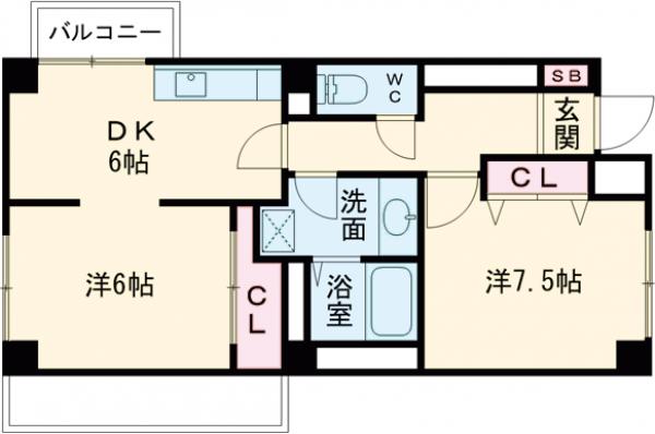 コリーヌ八雲の間取り