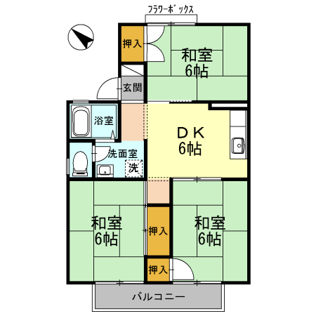 セジュール正木の間取り