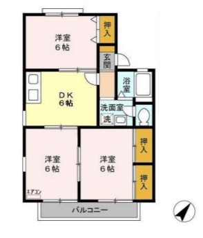 グローネ飯倉台 Aの間取り