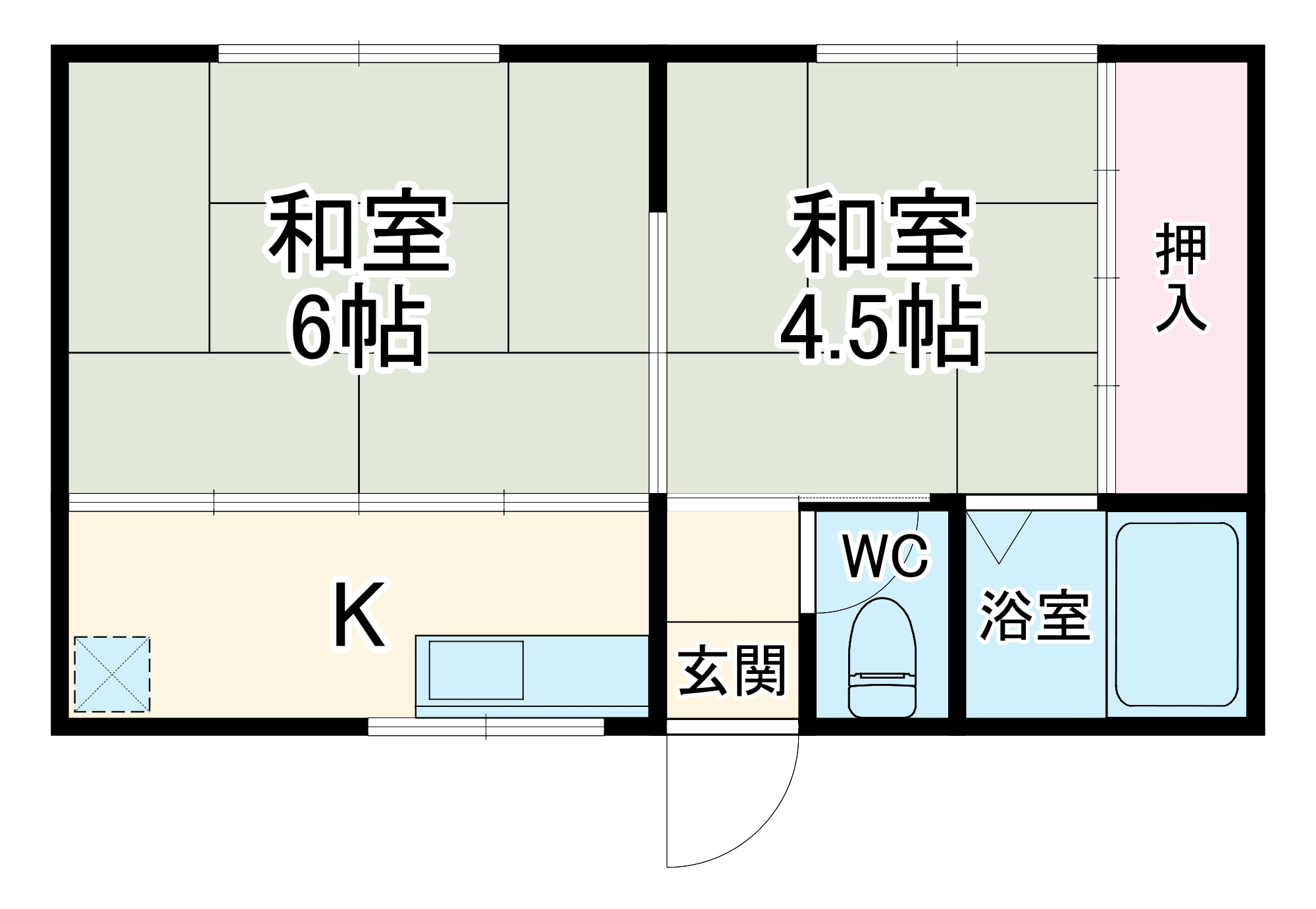 岡部マンションの間取り