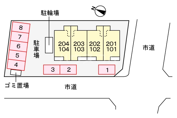 2/8 駐車場