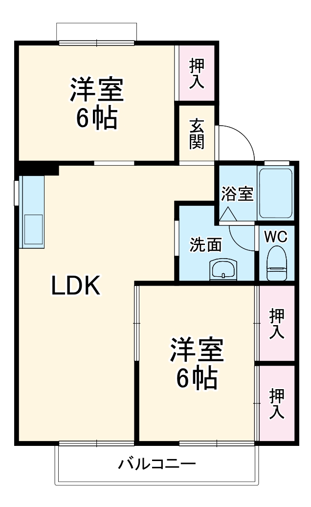 セジュールフレアの間取り