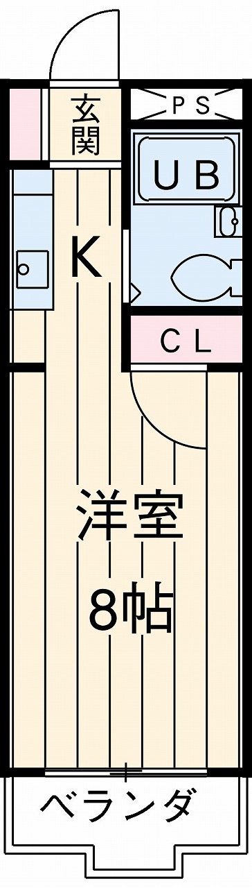スカイブルー関口の間取り