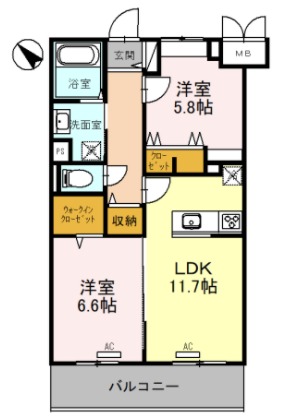 石田シティ新都心の間取り