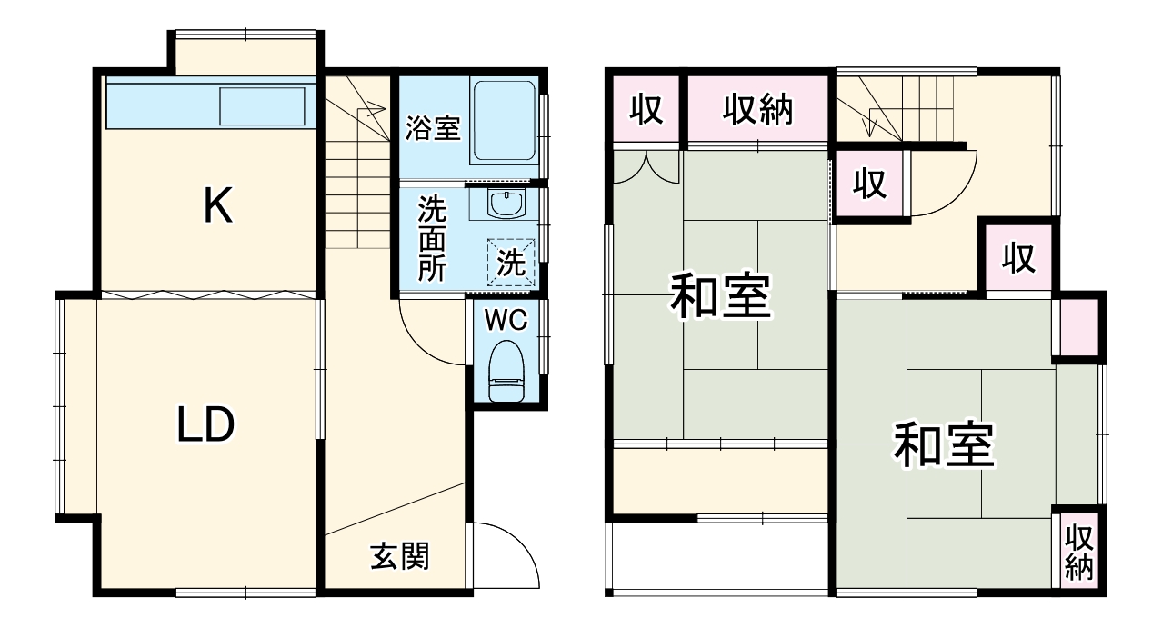 厚木市松枝1丁目貸家の間取り