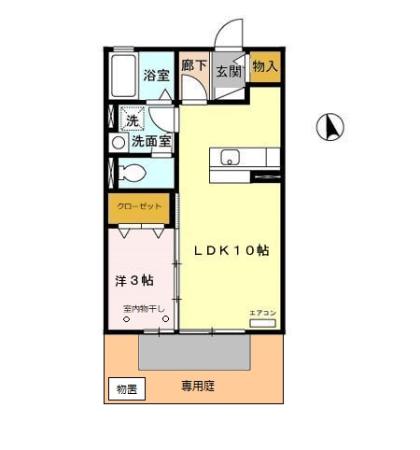 オーマス Aの間取り