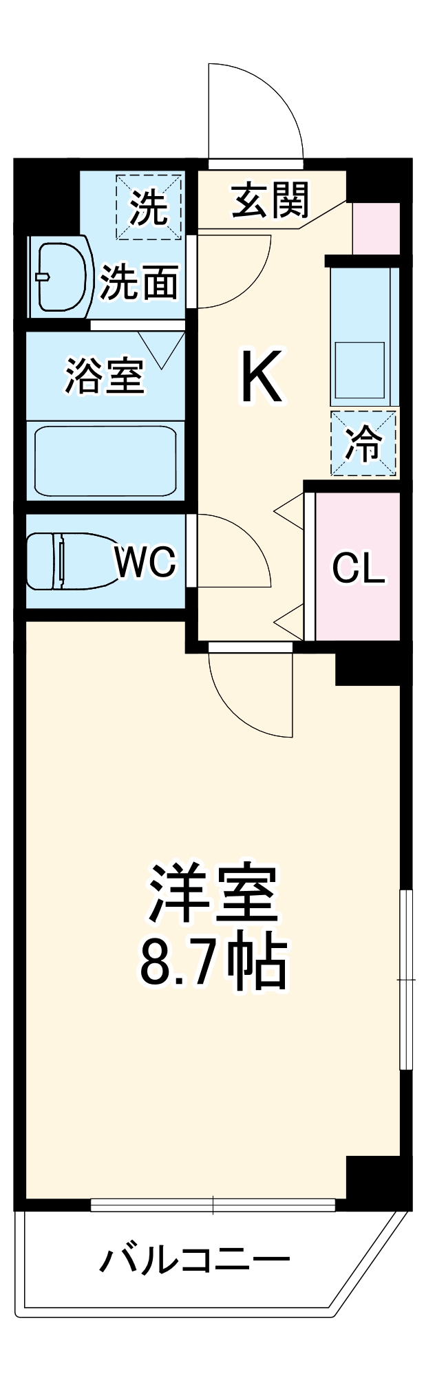 フォルセーヌ本千葉の間取り
