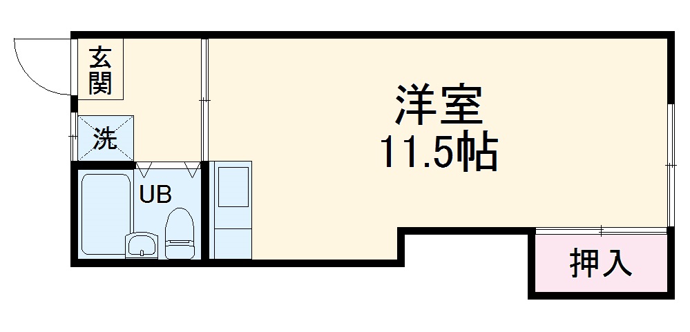 ホワイトハイム・202号室の間取り