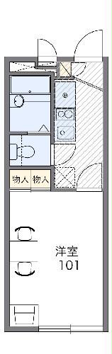 レオパレスエキノックスAの間取り