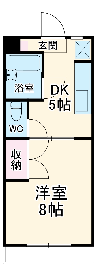 マンションジュネスⅧの間取り