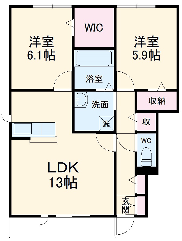 ハウスオブシャインの間取り